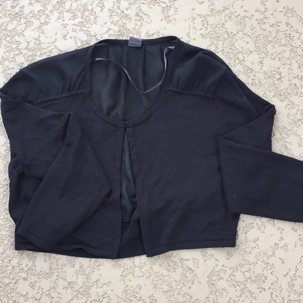 S Oliver Premium Short Knit Jacket - Black